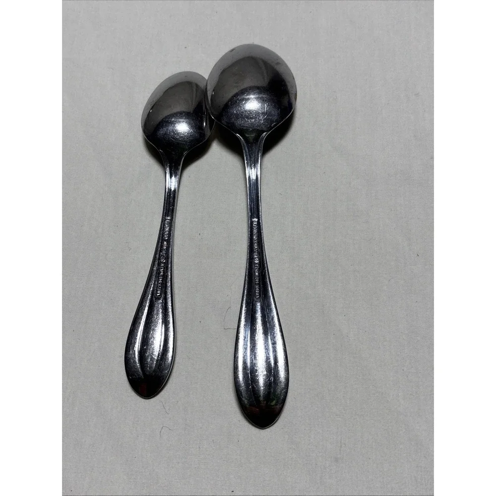 Leonard‎ Silver R Stainless Boston Bead Tsp &Tbsp